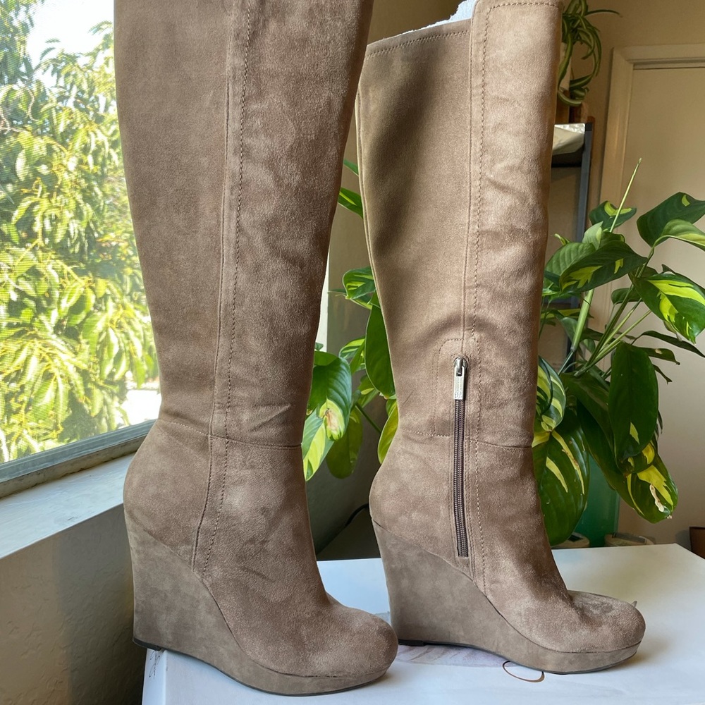 Jessica Simpson Cenford BEIGE Knee-HighBoot Sz 8
